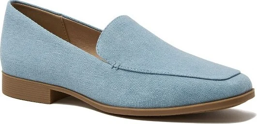 Lands' End Women's Classic Denim Loafers - 6 - Light Wash