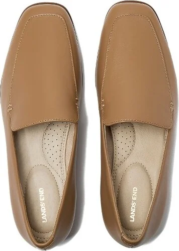 Lands' End Women's Classic Leather Loafers - 8.5 - Black Leather - Image 3