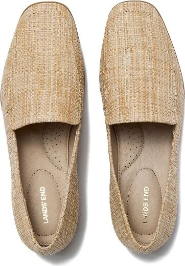Lands' End Women's Classic Raffia Loafers - 10 - Vintage Straw - Image 2