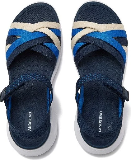 Lands' End Women's Comfort Sport Knit Sandals - 10 - Warm Almond Multi - Image 3