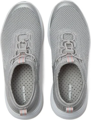 Lands' End Women's Sneaker Water Shoes - 10 - Silver - Image 2