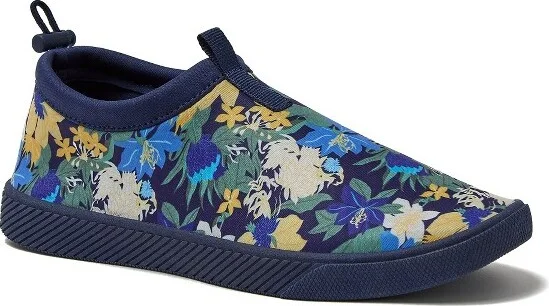 navy floral print