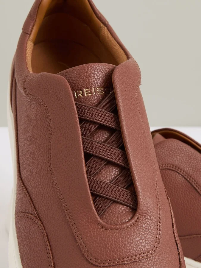 Lane Leather Elasticated-lace Trainers - Image 4
