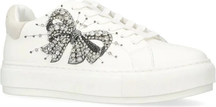 Laney Bow crystal-embellished sneakers - Image 2