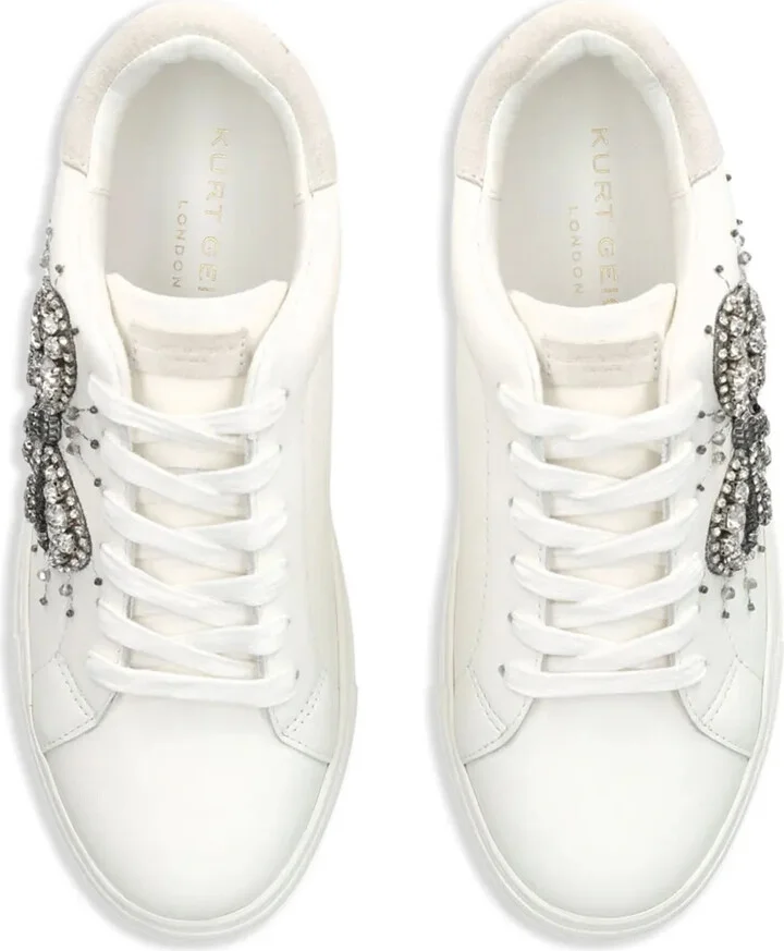 Laney Bow crystal-embellished sneakers - Image 4