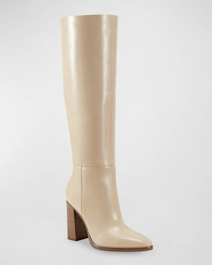 Lannie Leather Knee Boots - Image 3