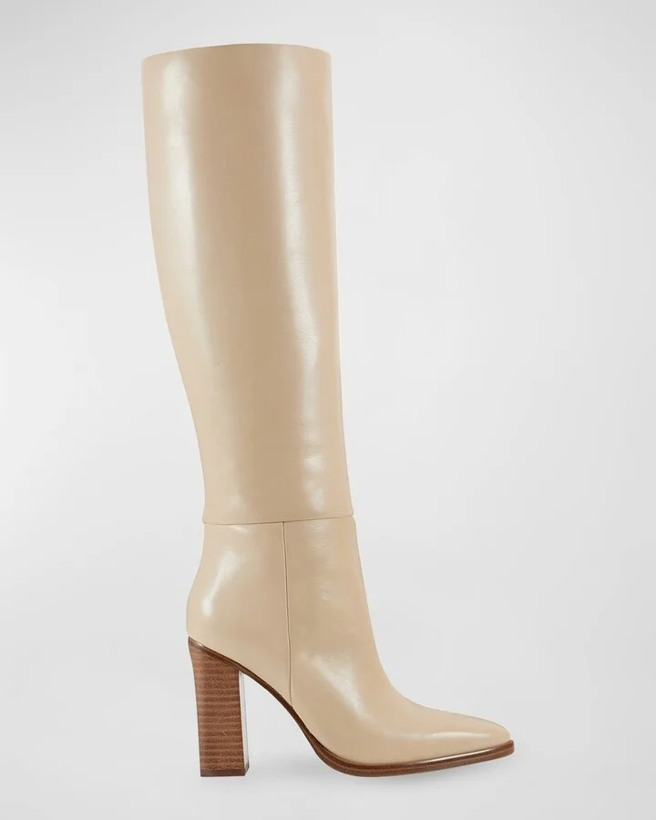 Lannie Leather Knee Boots