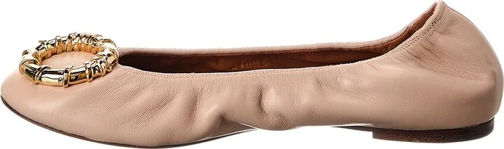 Lanvin Avec Melodie Leather Ballerina Flat - Image 2