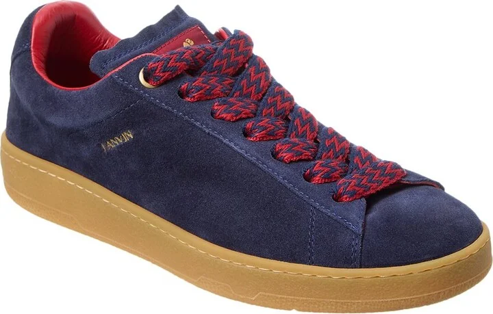 Lanvin Basses Curb Lite Suede Sneaker
