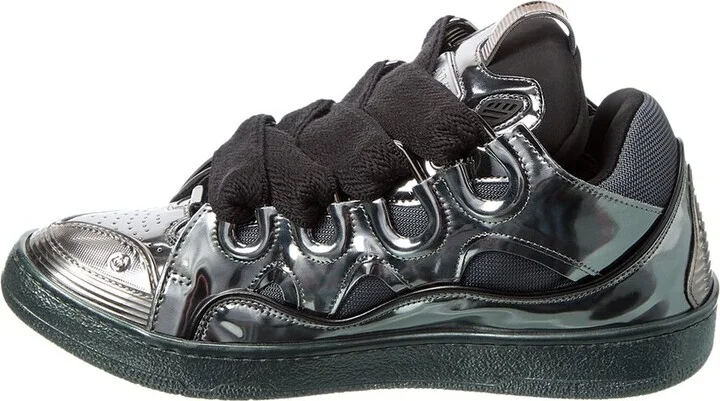 Lanvin Basses Curb Xl Leather Sneaker - Image 2