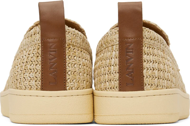 Lanvin Beige Cruiser Raffia Sneakers - Image 2