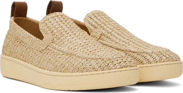 Lanvin Beige Cruiser Raffia Sneakers - Image 4