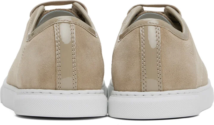 Lanvin Beige DBB1 Suede & Patent Leather Sneakers - Image 2
