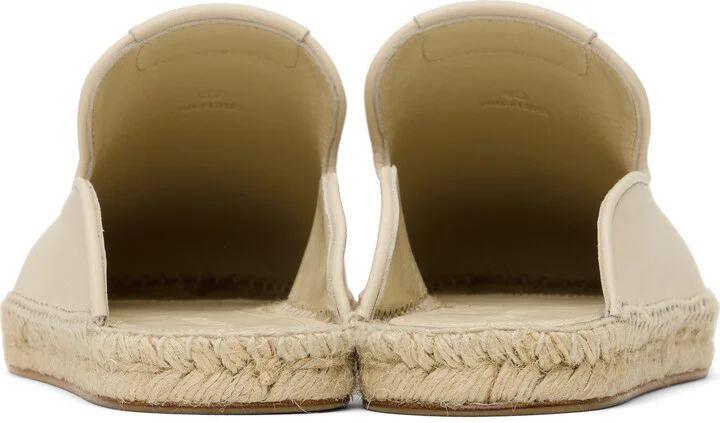Lanvin Beige Dorma Leather Espadrille Loafers - Image 2
