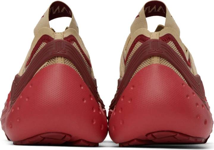 Lanvin Beige & Red Flash-X Sneakers - Image 2
