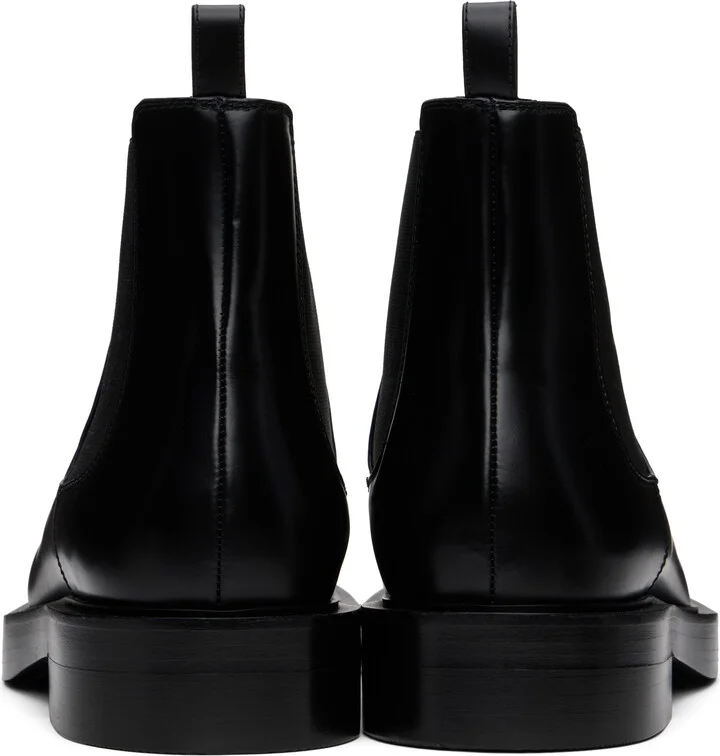 Lanvin Black Banjo Ankle Boots - Image 2