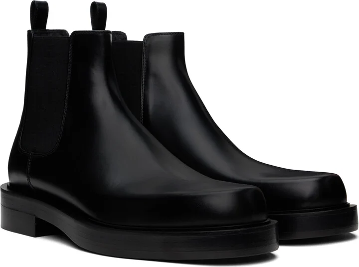 Lanvin Black Banjo Ankle Boots - Image 4