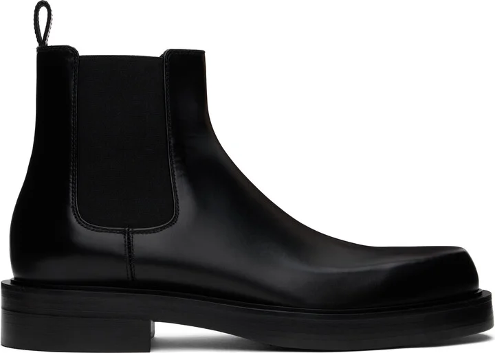 Lanvin Black Banjo Ankle Boots