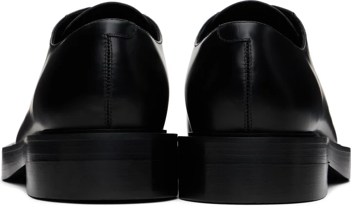 Lanvin Black Banjo Leather Richelieu Oxfords - Image 2
