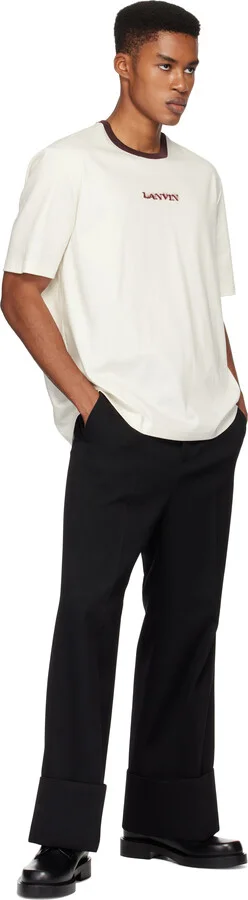 Lanvin Black Banjo Leather Richelieu Oxfords - Image 5