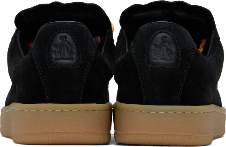 Lanvin Black Curb Lite Suede Sneakers - Image 2