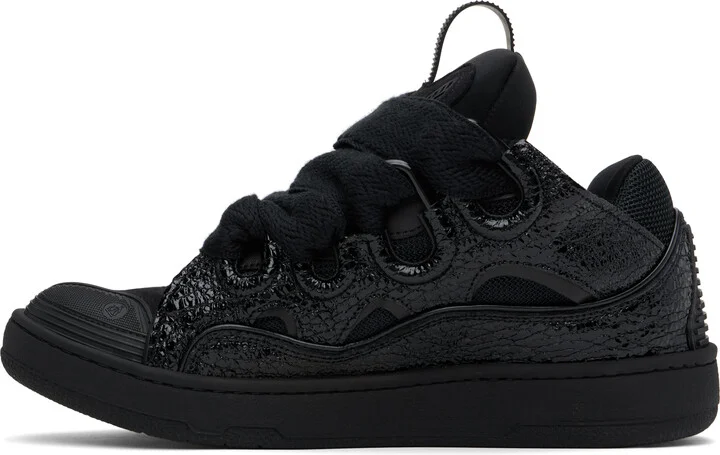 Lanvin Black Curb Sneakers - Image 3