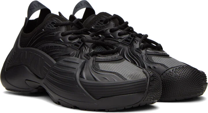 Lanvin Black Flash-X Sneakers - Image 4