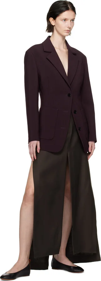 Lanvin Black Leather Ballerina Flats - Image 5