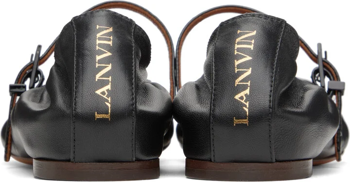 Lanvin Black Mary Jane Ballerina Flats - Image 2