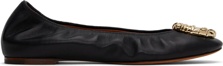 Lanvin Black Mélodie Ballerina Flats