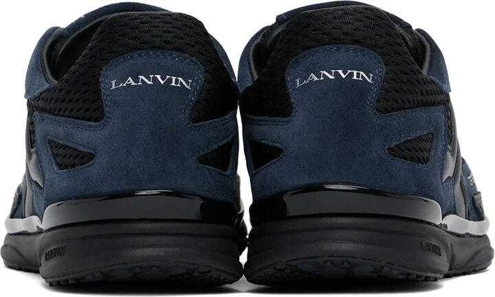 Lanvin Black & Navy Meteor Sneakers - Image 2