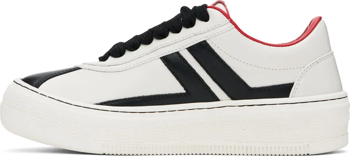 Lanvin Black & Off-White Future Edition Cash Sneakers - Image 3