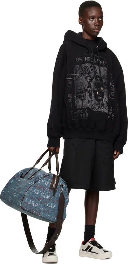Lanvin Black & Off-White Future Edition Cash Sneakers - Image 5