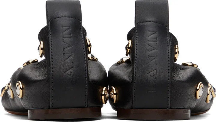 Lanvin Black Studs Ballerina Flats - Image 2