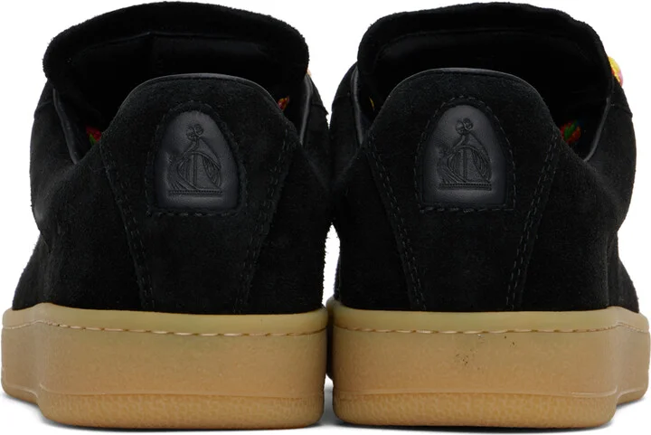 Lanvin Black Suede Curb Lite Sneakers - Image 2
