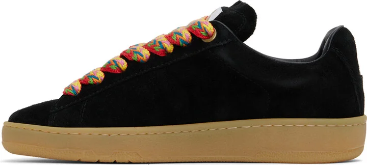 Lanvin Black Suede Curb Lite Sneakers - Image 3