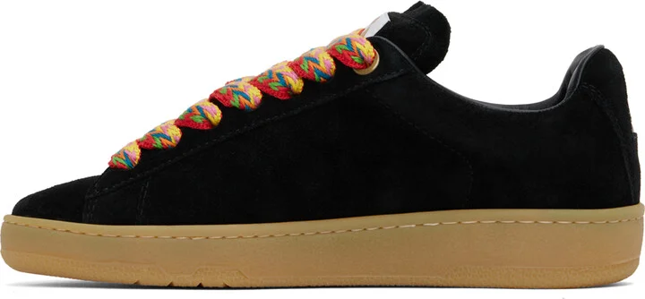 Lanvin Black Suede Curb Lite Sneakers - Image 3