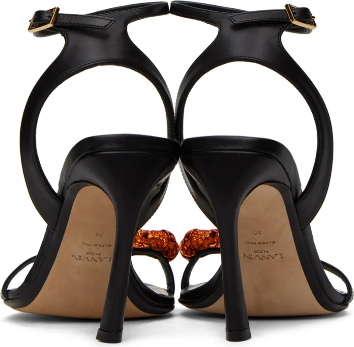Lanvin Black Swing Melodie Heeled Sandals - Image 2