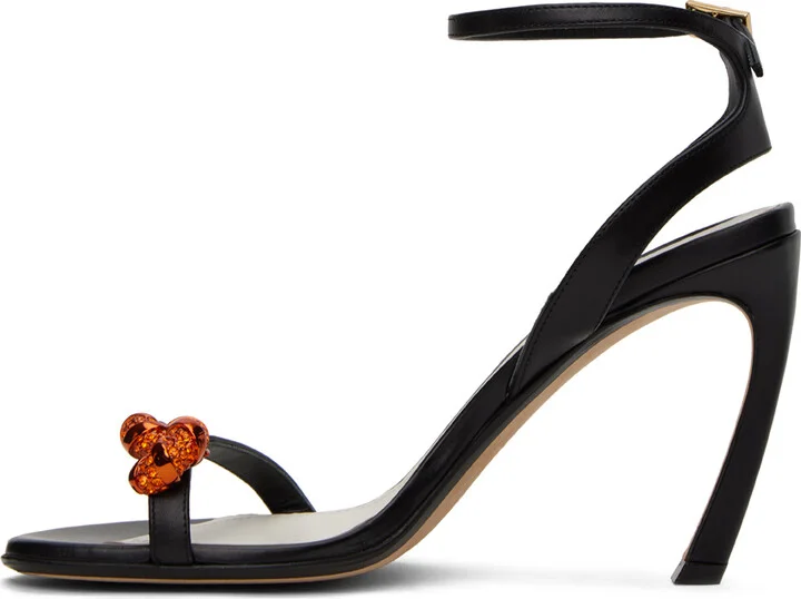 Lanvin Black Swing Melodie Heeled Sandals - Image 3