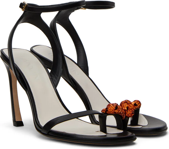 Lanvin Black Swing Melodie Heeled Sandals - Image 4