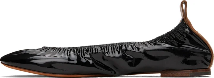 Lanvin Black 'The Ballerina Flat' Patent Leather Ballerina Flats - Image 3
