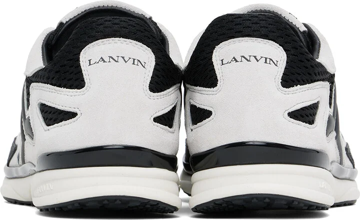 Lanvin Black & White Meteor Sneakers - Image 2