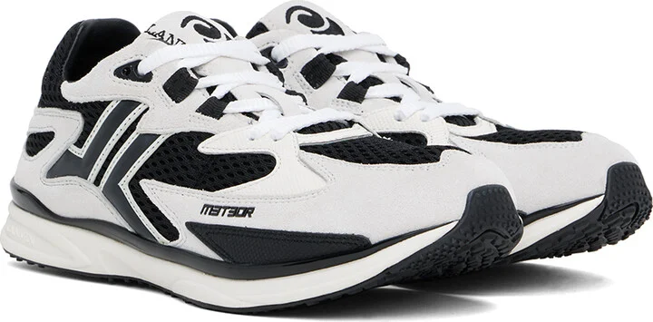Lanvin Black & White Meteor Sneakers - Image 4