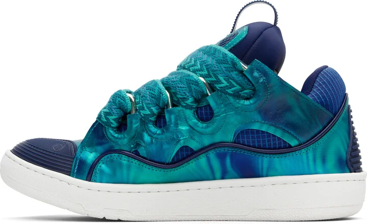 Lanvin Blue Curb Sneakers - Image 3