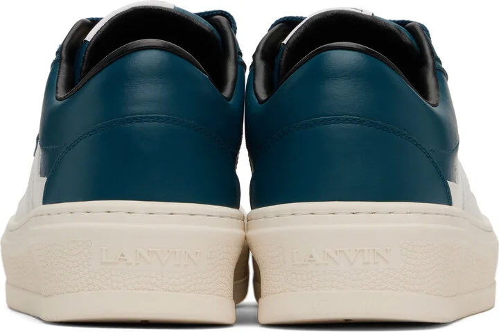 Lanvin Blue 'Lanvin' Cash Leather Sneakers - Image 2