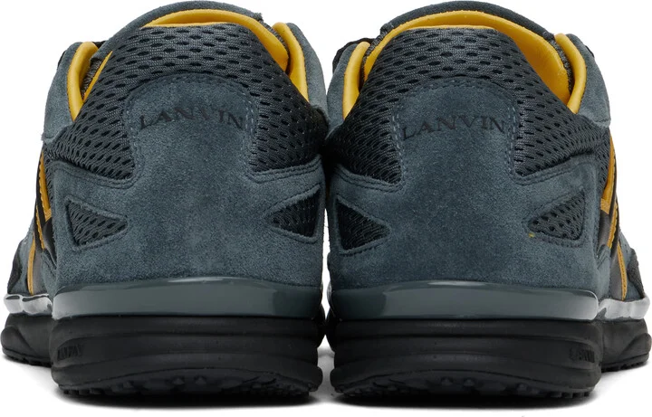 Lanvin Blue & Yellow Meteor Runner Sneakers - Image 2
