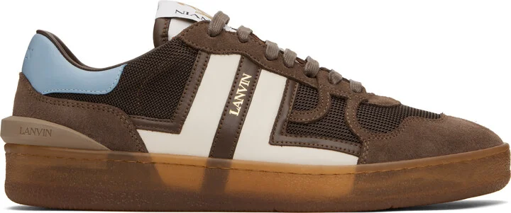 Lanvin Brown Clay Mesh Sneakers