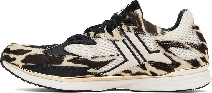 Lanvin Brown & Off-White Meteor Sneakers - Image 3