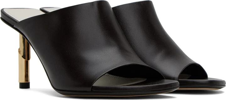 Lanvin Brown Sequence Mules - Image 4