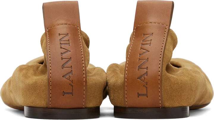 Lanvin Brown Suede Ballerina Flats - Image 2